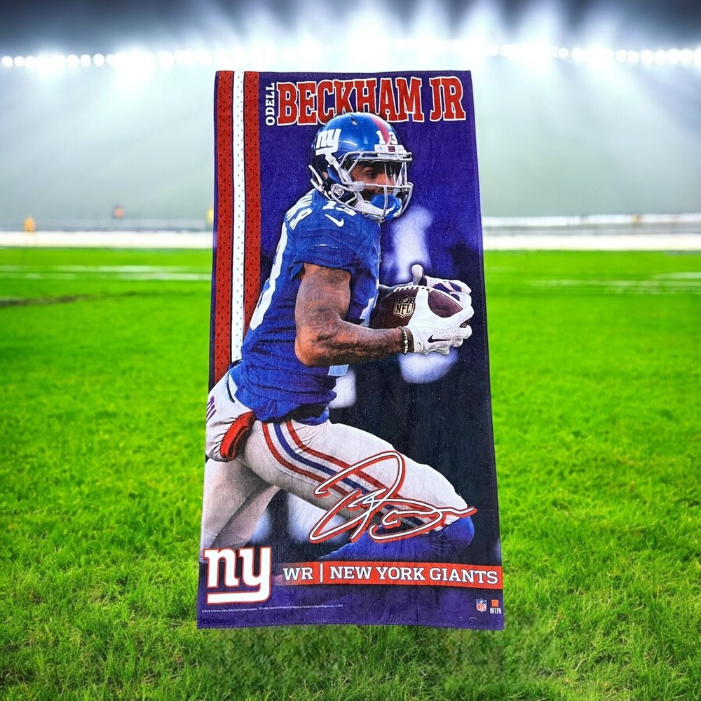 NFL Odell Beckham Jr. New York Giants Wincraft 29 X 58 Beach Pool Dorm Towel